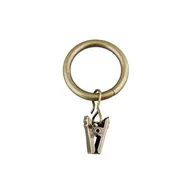 Akcesoria do wystroju okien - Kółka z żabką mosiądz antyczny 16/19 mm 10 sztuk Bojanek - miniaturka - grafika 1