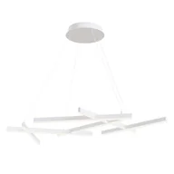 Lampy sufitowe - Lampa wisząca Line biała LED 79W 3000K 3100lm wym: 120 x 66 x 120 cm aluminium Maytoni - miniaturka - grafika 1