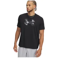 Koszulki sportowe męskie - Koszulka męska Under Armour M Tech Print Fill SS Rozmiar: XXL / Kolor: czarny - miniaturka - grafika 1