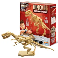 Zabawy w naśladowanie dorosłych - Mały paleontolog Buki - Tyranozaur z gipsu, szkielet do złożenia 8 lat+ - miniaturka - grafika 1