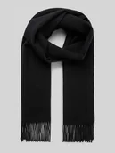 Apaszki i szaliki męskie - Szal wełniany z frędzlami - miniaturka - grafika 1