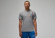 Koszulki męskie - Nike Air Jordan Brand Graphic Crew Tee Carbon Heather - miniaturka - grafika 1