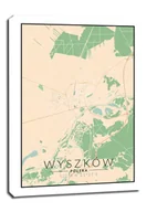 Obrazy i zdjęcia na płótnie - Wyszków mapa kolorowa - obraz na płótnie Wymiar do wyboru: 50x70 cm - miniaturka - grafika 1