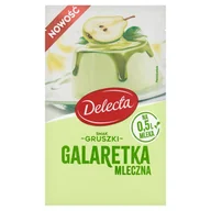Dodatki do ciast w proszku - Delecta Galaretka mleczna smak gruszki 60 g - miniaturka - grafika 1