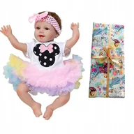 Lalki dla dziewczynek - REALISTYCZNA LALKA AKCESORIA WYSOKA JAKOŚĆ 55CM - miniaturka - grafika 1