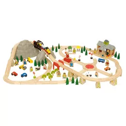 Bigjigs Toys Zestaw Kolejka górska Ltd - Pociągi dla dzieci - miniaturka - grafika 1
