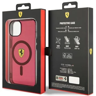 Ferrari FEHMP14SURKR iPhone 14 6,1" czerwony/red hardcase Translucent Magsafe - Etui i futerały do telefonów - miniaturka - grafika 8