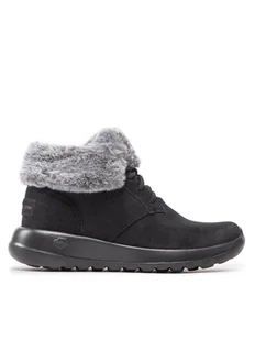 Skechers Botki On The Go Joy 144042/BKGY Czarny - Botki damskie - miniaturka - grafika 1