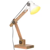 Lampy pozostałe - VidaXL Industrialna lampa stołowa, biała, okrągła, 58x18x90 cm, E27 320554  VidaXL - miniaturka - grafika 1