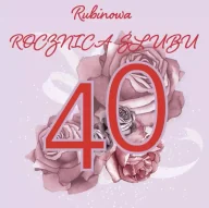 Kartki okolicznościowe i zaproszenia - Karnet Swarovski kwadrat CL4410 Rocznica Ślubu 40 - Clear Creations - miniaturka - grafika 1