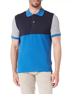 Koszulki męskie - Geox Męska koszulka polo M Royal Intense/Blue N, L, Royal Intense/Blue N, L - grafika 1