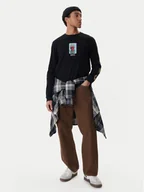 Spodnie męskie - RVCA Spodnie materiałowe Dayshift 23A113502 Brązowy Relaxed Fit - miniaturka - grafika 1