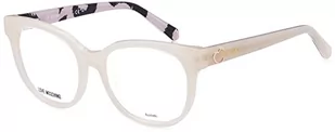 Love Moschino Damskie okulary przeciwsłoneczne Mol599, biały wzór, beżowe, 51, Biały wzór, beżowy - Okulary przeciwsłoneczne - miniaturka - grafika 1