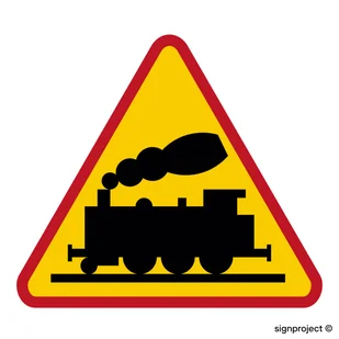 SA015 PRZEJAZD KOLEJOWY, FN - FOLIA SAMOPRZYLEPNA; (600X600MM) - Systemy ekspozycyjne i znaki informacyjne - miniaturka - grafika 1