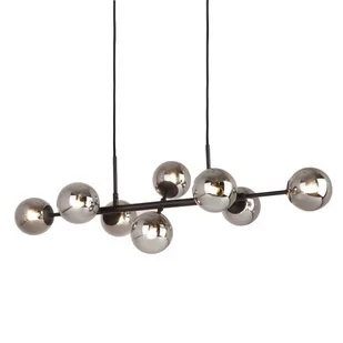 Italux Modernistyczna LAMPA wisząca ERIMIDA loftowa OPRAWA szklane kule zwis czarny PND-2244-8A-BL - Lampy sufitowe - miniaturka - grafika 1