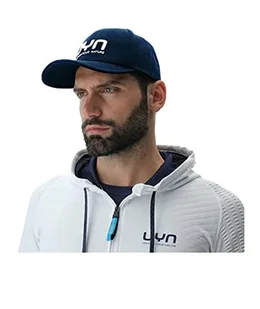 UYN O102658 Cotton Czapka z daszkiem Unisex Ciemny Niebieski/Biały Uni - Czapki damskie - miniaturka - grafika 1
