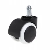 Pozostałe akcesoria fryzjerskie - Kółka do fotela krzesła biurowego fryzjerskiego taboretu kosmetycznego kauczukowe gumowe kółko x1szt - miniaturka - grafika 1