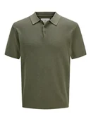 Koszulki męskie - Jack & Jones Koszulka polo "Cooper" w kolorze khaki - miniaturka - grafika 1