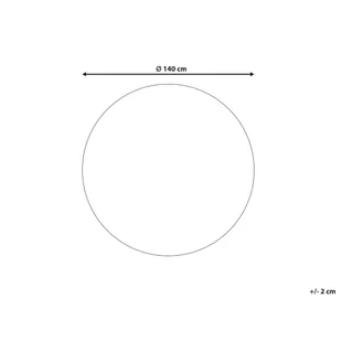 Dywan okrągły z juty ø 140 cm beżowy KHARRA - Dywany - miniaturka - grafika 7