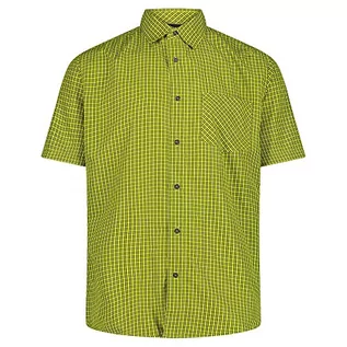 Koszule męskie - CMP Koszula męska 30t9937 koszula, olej siarkowy zielony, 52 - grafika 1