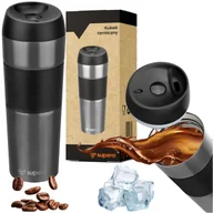 Kubki termiczne - Kubek termiczny termos szczelny podróżny bidon na kawę herbatę 12-24h 450ml - miniaturka - grafika 1
