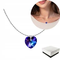 Naszyjniki - Srebrny Naszyjnik SERCE Serduszko Srebro 925 Naszyjnik z Serduszkiem - miniaturka - grafika 1