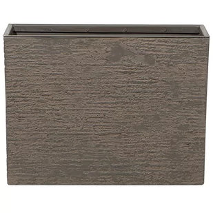 Blumfeldt Beliani ciemnobrązowa prostokątna 25 x 60 x 45 cm EDESSA - Donice - miniaturka - grafika 1