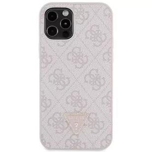 Guess GUHCP12MP4TDSCPP iPhone 12 / 12 Pro 6.1" różowy/pink hardcase Crossbody 4G Metal Logo - Etui i futerały do telefonów - miniaturka - grafika 3