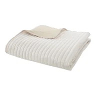 Narzuty - Beżowa narzuta pikowana 220x230 cm Stripe – Catherine Lansfield - miniaturka - grafika 1