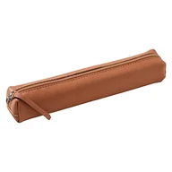 Piórniki - Clairefontaine 410000C - Piórnik skórzany etui na długopisy slim 4x2,5x19,5 cm, kolor naturalny - miniaturka - grafika 1
