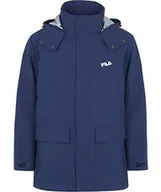 Kurtki męskie - FILA Męska kurtka Tanvald Light Parka Jacket Padded, Medieval Blue, XXL - miniaturka - grafika 1