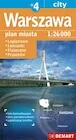 Plan miasta Warszawa +4 1:26 000 DEMART - Książki podróżnicze - miniaturka - grafika 1