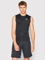 Koszulki sportowe męskie - Under Armour Koszulka techniczna HeatGear® 1361522 Czarny Slim Fit - miniaturka - grafika 1