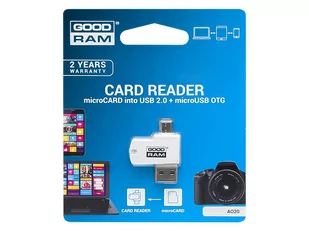 Czytnik Kart Micro Sd + Microusb Goodram - Czytniki kart pamięci - miniaturka - grafika 1