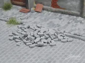 Akcesoria do gier planszowych - Juweela Kostka Brukowa typu W - Jasnoszara 1000 szt. - miniaturka - grafika 1