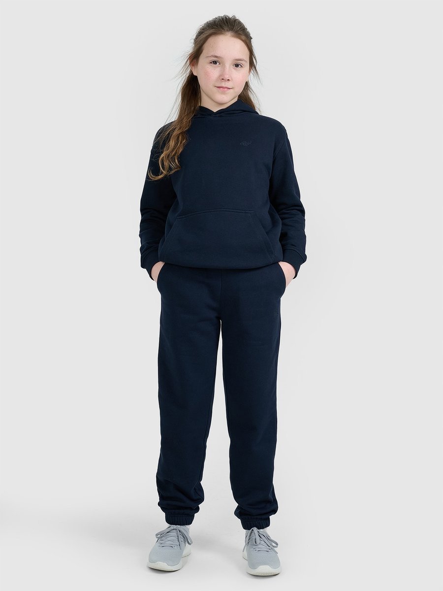 BLUZA DZIEWCZĘCA 4F BASIC NIEROZPINANA Z KAPTUREM TSWSF1862 AW25 122