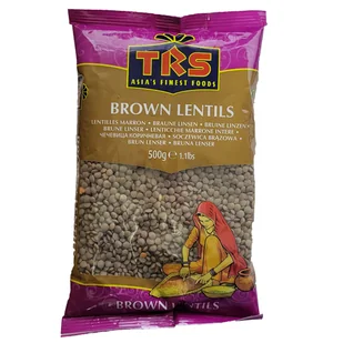 Brązowa soczewica Whole Brown Lentils TRS 500g - Kaszki dla dzieci - miniaturka - grafika 1