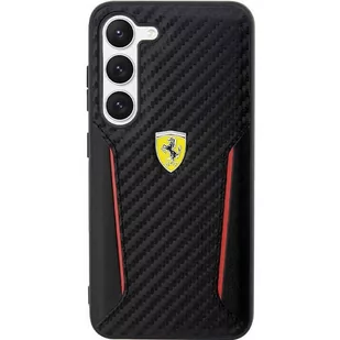 Ferrari FEHCS23SNPYK S23 S911 czarny/black hardcase Carbon Contrast Edges - Etui i futerały do telefonów - miniaturka - grafika 3