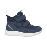 Buty dla chłopców - Viking Unisex dziecięce buty Bouncy Mid GTX 2 V do chodzenia, granatowy, 34 EU - miniaturka - grafika 1