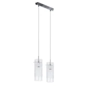 Lampy sufitowe - Italux Lampa wisząca Max 2 x 40 W E27 chrom MDM1957/2 - miniaturka - grafika 1