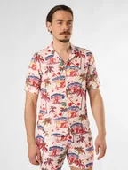 Koszule męskie - Finshley & Harding London Koszula męska - Bryan Mężczyźni Regular Fit wiskoza biały|wielokolorowy wzorzysty, S - miniaturka - grafika 1