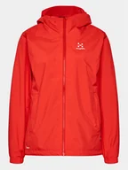 Kurtki damskie - Haglöfs Kurtka przeciwdeszczowa Korp Proof 606219 Czerwony Active Fit - miniaturka - grafika 1