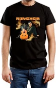 Koszulki męskie - T-SHIRT MĘSKI RAMMSTEIN ŚMIESZNA KOSZULKA ROCK METAL FAN CZARNA R-XL A466 - miniaturka - grafika 1
