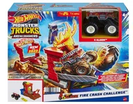 Tory, garaże, parkingi - Hot Wheels Monster Trucks Ognista demolka Hnb90 - model lub pojazd - miniaturka - grafika 1