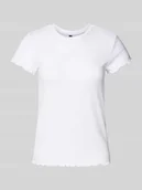 Koszulki i topy damskie - T-shirt o kroju slim fit z dodatkiem wiskozy model ‘NICCA’ - miniaturka - grafika 1