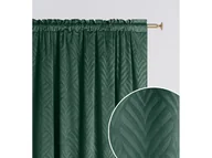 Zasłony - Room99 ZASŁONA WELUROWA LEAFLY - BUTELKOWA ZIELEŃ 140x280 TAŚMA 5908224061430 - miniaturka - grafika 1