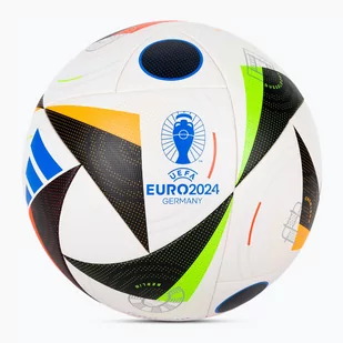 Piłka do piłki nożnej adidas Fussballliebe Competition Euro 2024 white/black/glow blue rozmiar 5 - Piłka nożna - miniaturka - grafika 1