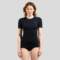 Koszulki i topy damskie - Koszulka damska ODLO Merino 160 BL TOP krótki rękaw 100% wełna merino - miniaturka - grafika 1
