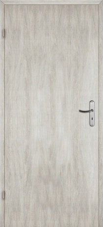 vidaXL Drzwi wewnętrzne lewe pełne dąb srebrny Milano 80 cm