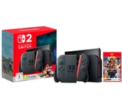 Konsole Nintendo - Nintendo Switch 2 Joy-Con Czarny + Mario Kart World + Street Fighter 6 Years 1-2 Fighters Edition - miniaturka - grafika 1
